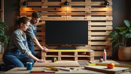 Fabriquer une paroi TV avec palette : les erreurs à éviter pour réussir votre projet