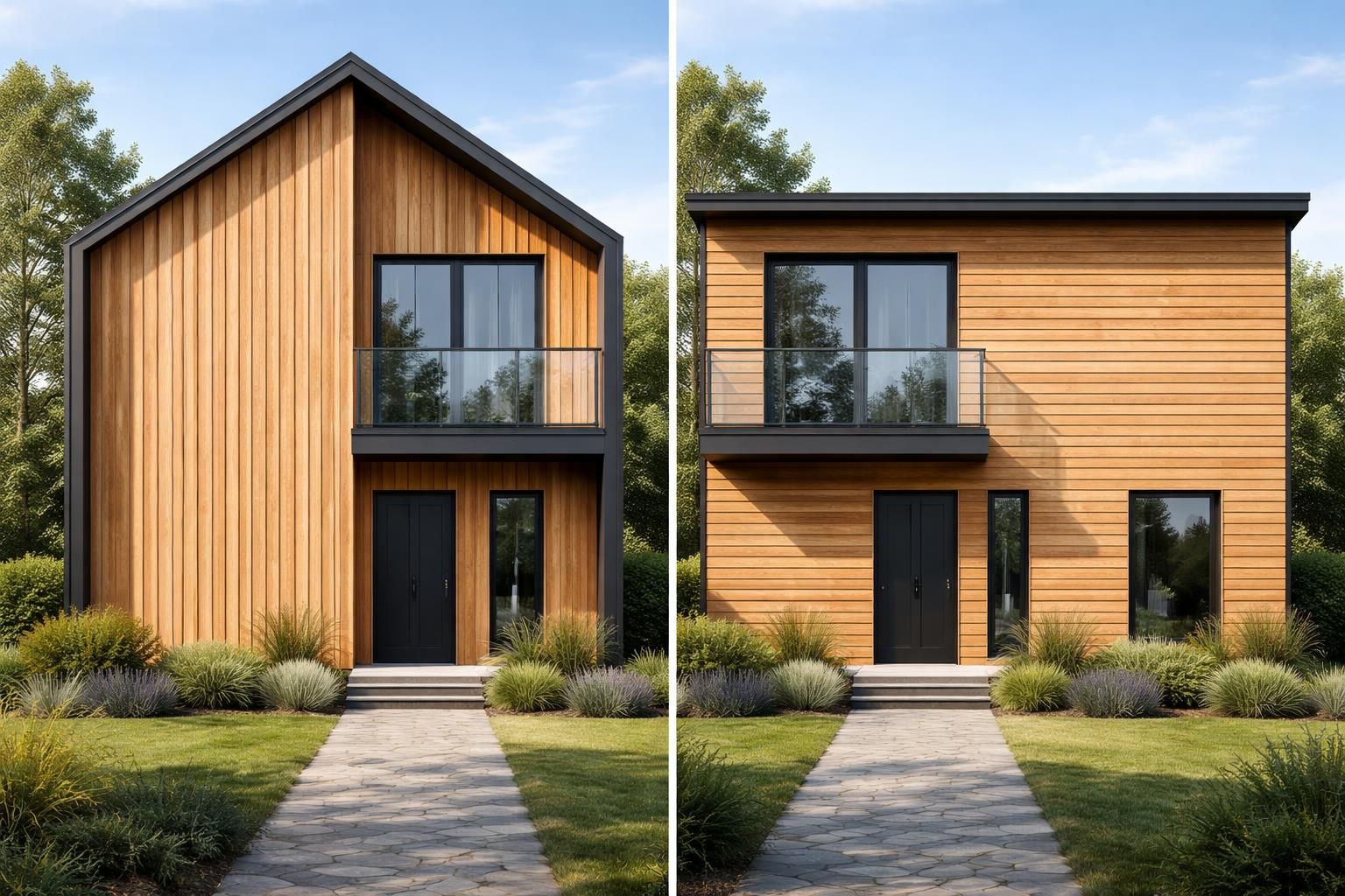 découvrez comment choisir entre un bardage vertical ou horizontal pour votre façade en bois, et trouvez le style idéal qui allie esthétique et protection.
