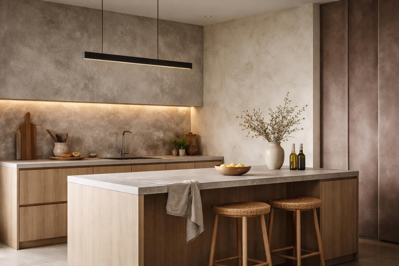 découvrez comment sublimer votre cuisine avec la déco peinture : effets matière, béton, chaux et velours pour un style unique et tendance.