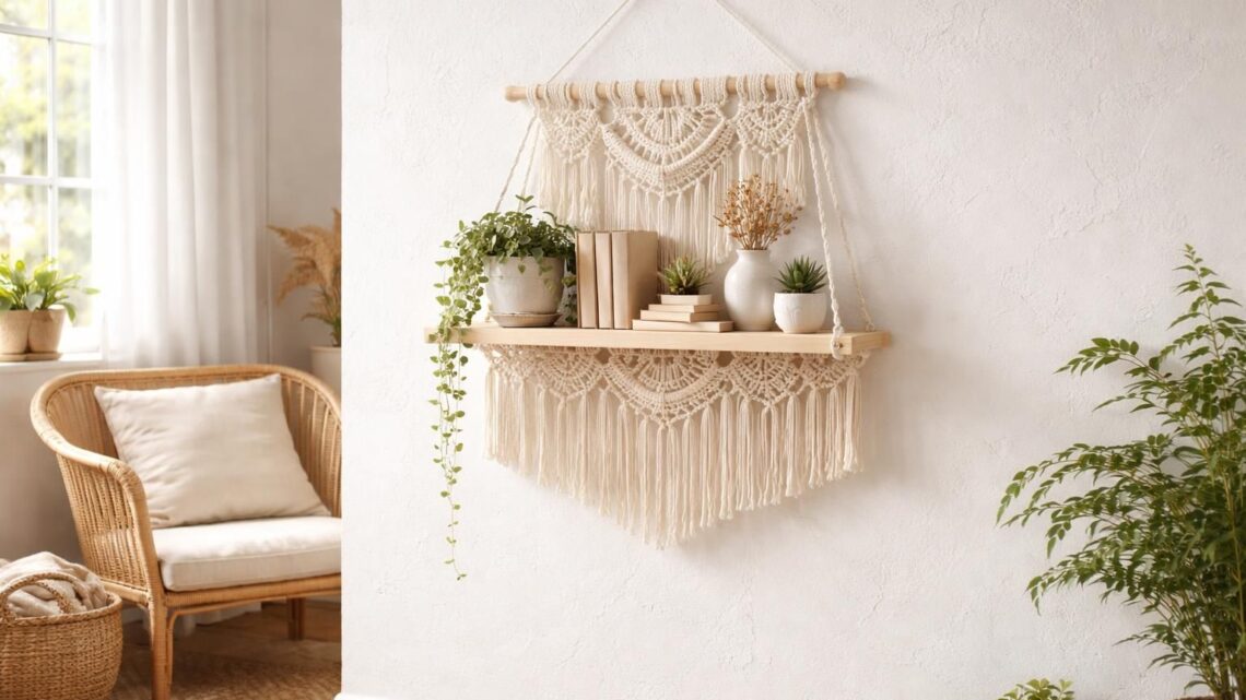 Étagère macramé : comment intégrer cette pièce bohème dans votre décoration