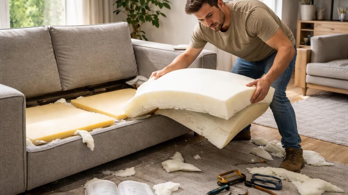 Les erreurs à éviter lors de votre projet de changer la mousse du canapé Poltronesofa
