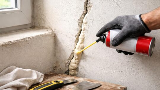Mousse expansive : comment l&rsquo;utiliser pour boucher une fissure murale