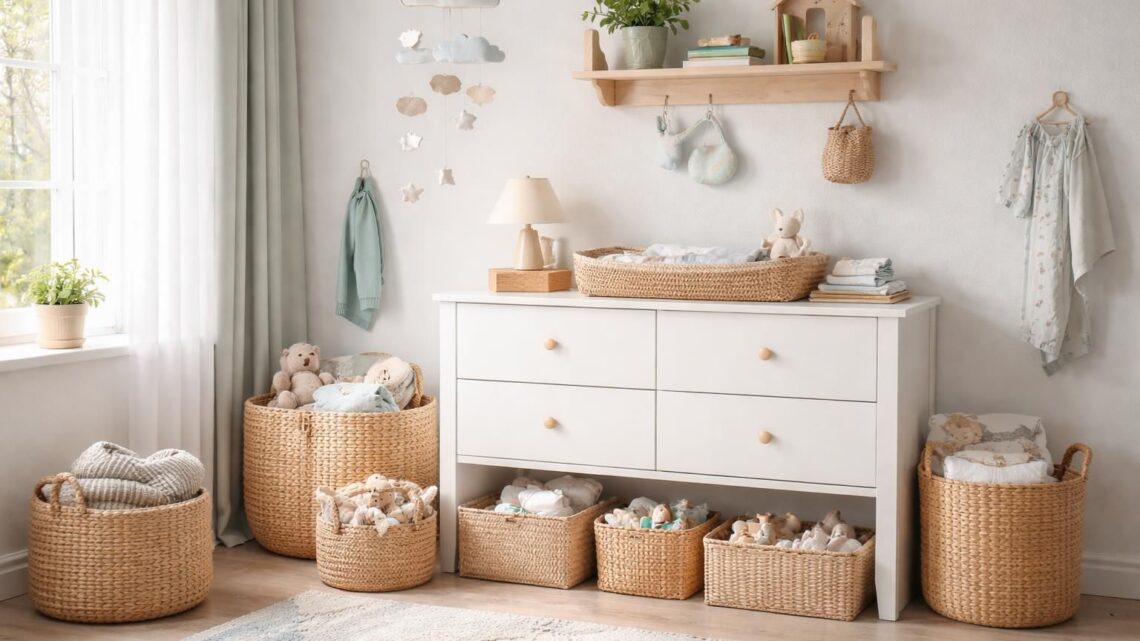 Paniers de rangement pour bébé garçon : des idées pratiques et esthétiques