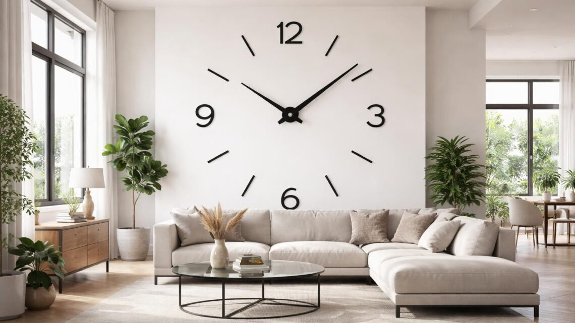 Pendule murale géante : l&rsquo;accessoire pour donner du caractère à une grande pièce