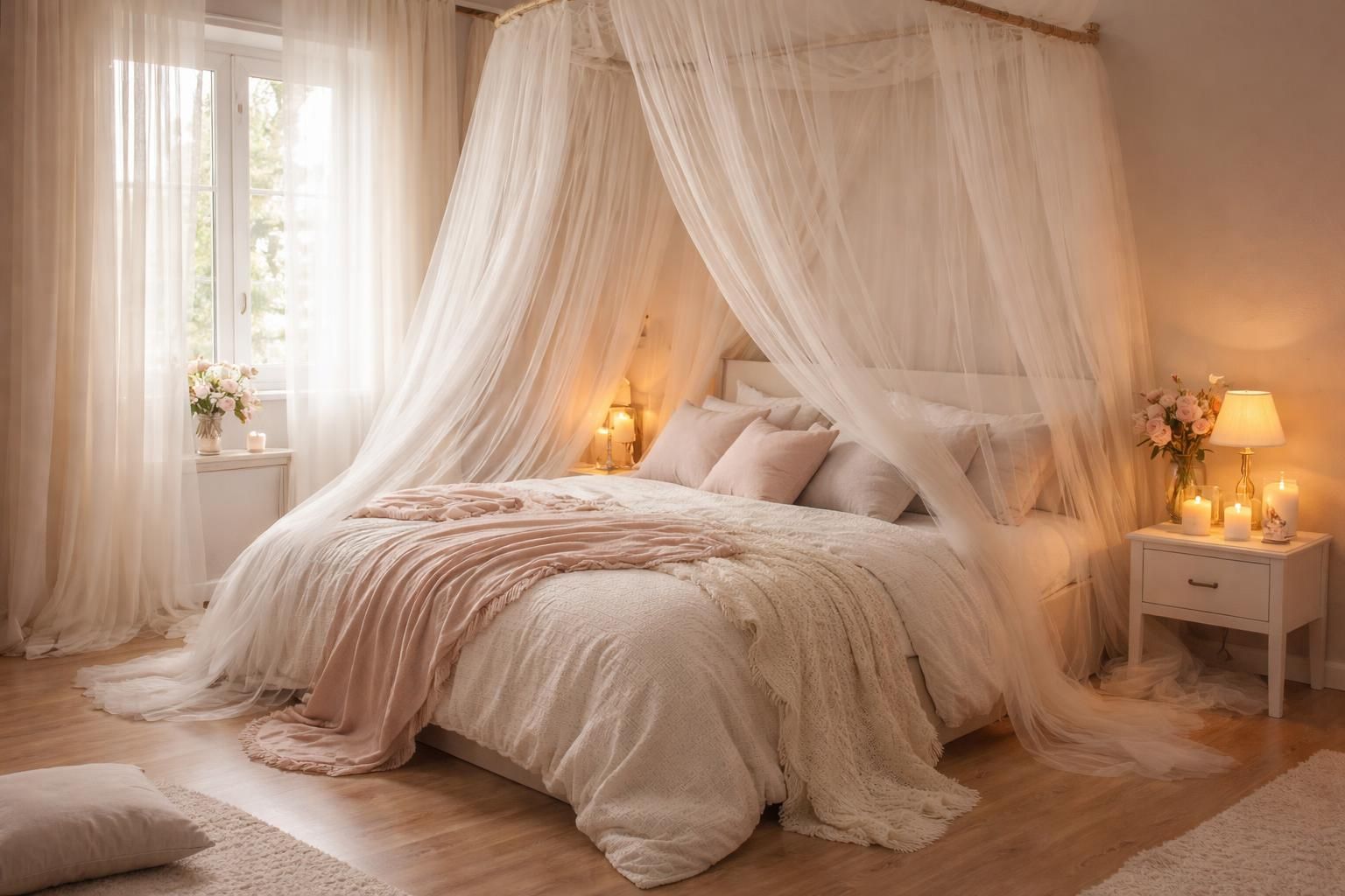 découvrez notre voile de lit pour adulte et transformez votre chambre en un havre romantique et élégant. créez une ambiance douce et cosy pour des nuits inoubliables.