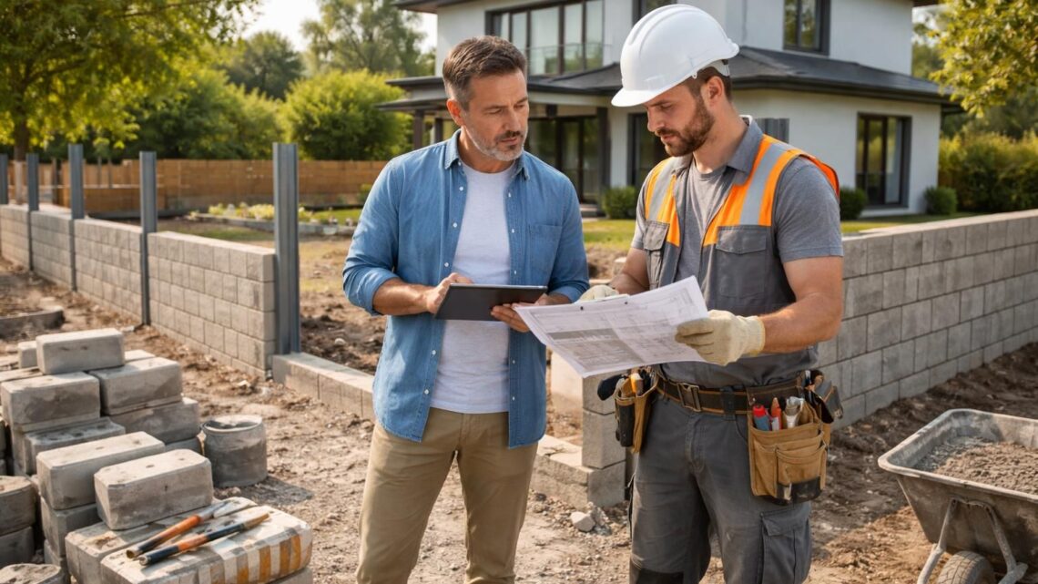 Demander un devis de maçonnerie pour la clôture de sa maison