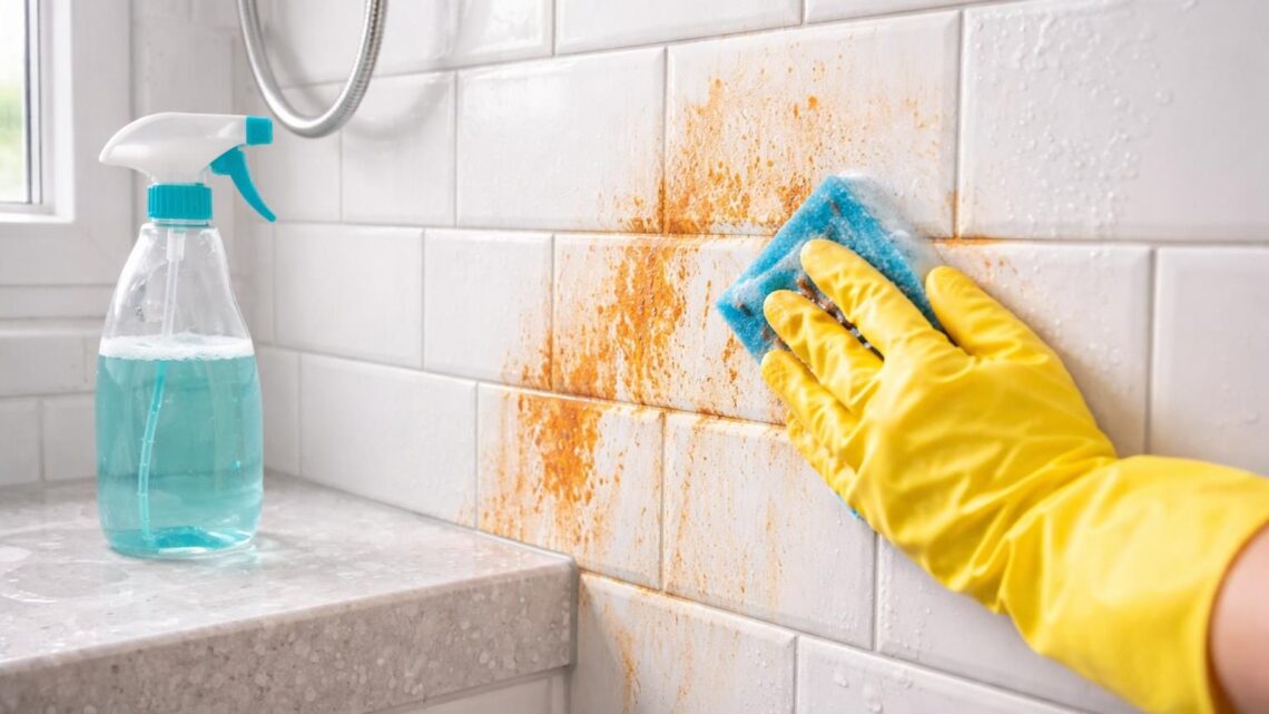 Entretien : comment éliminer les traces orange tenaces dans votre douche