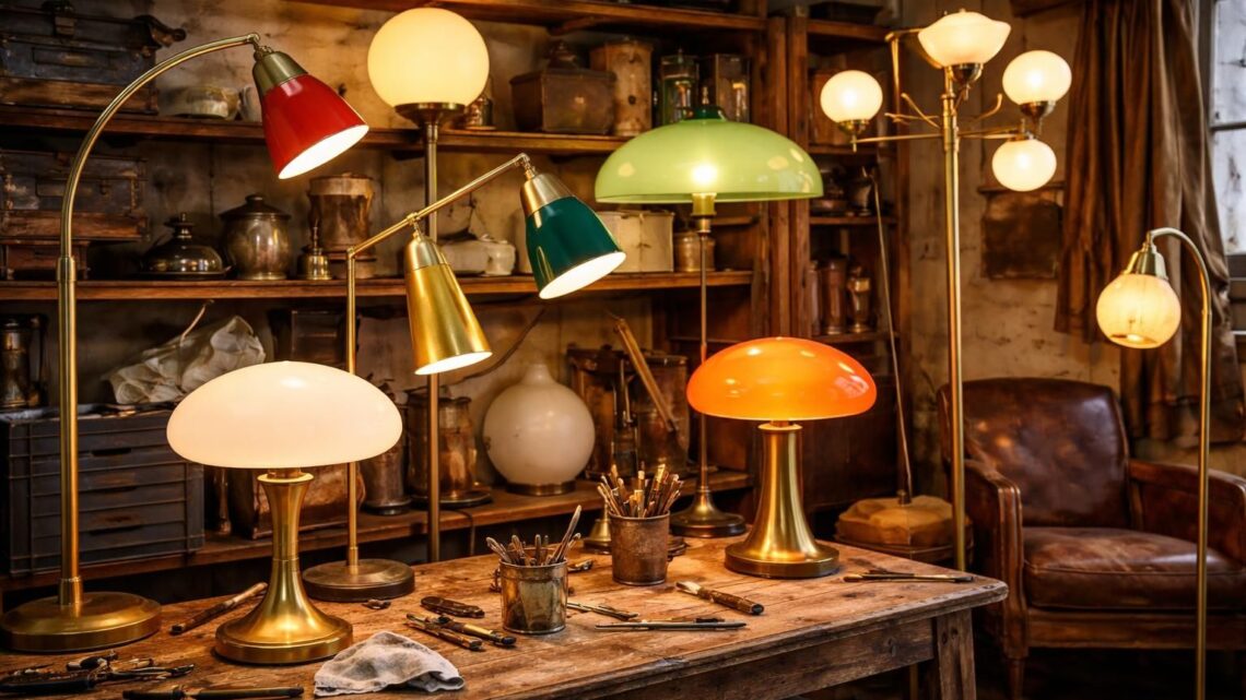 Lampes sur pied vintage : chiner et restaurer des modèles iconiques