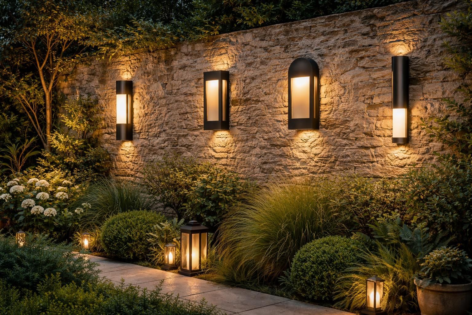 découvrez notre sélection de luminaires muraux extérieurs design pour sublimer et éclairer votre jardin avec style et élégance.