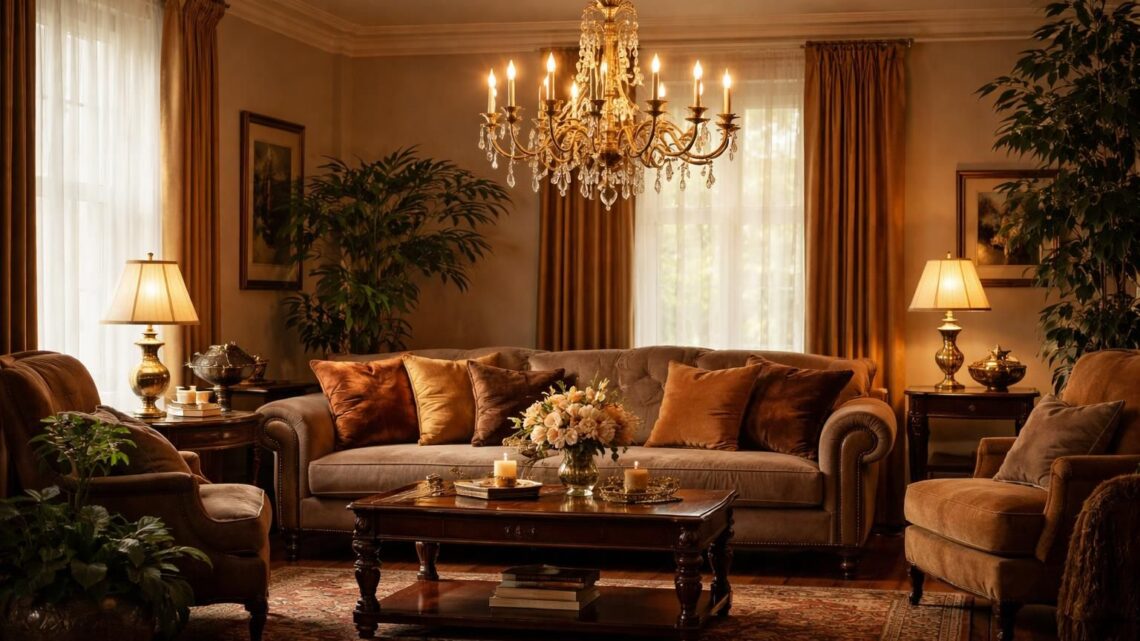 Lustres en laiton : la touche vintage et dorée pour sublimer votre séjour