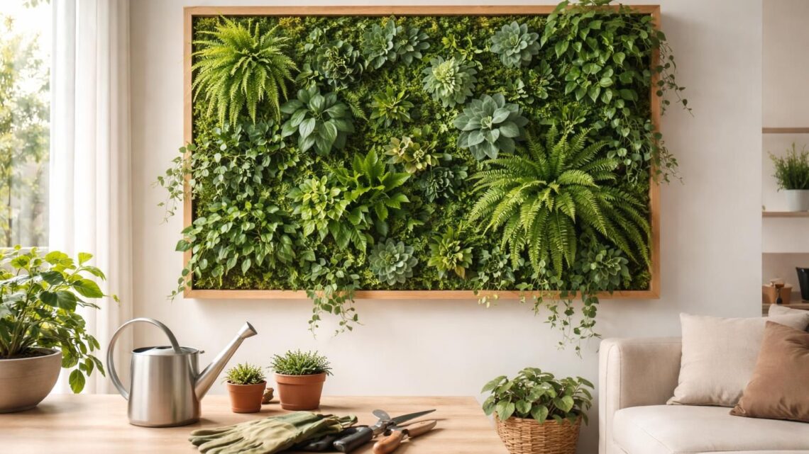 Mur végétal intérieur : le tuto complet pour fabriquer son cadre de verdure