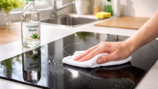 Nettoyage : comment faire briller une plaque à induction au vinaigre blanc