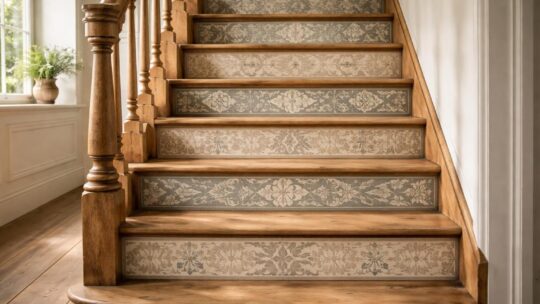 Pochoir pour contremarches : donnez du caractère à votre vieil escalier