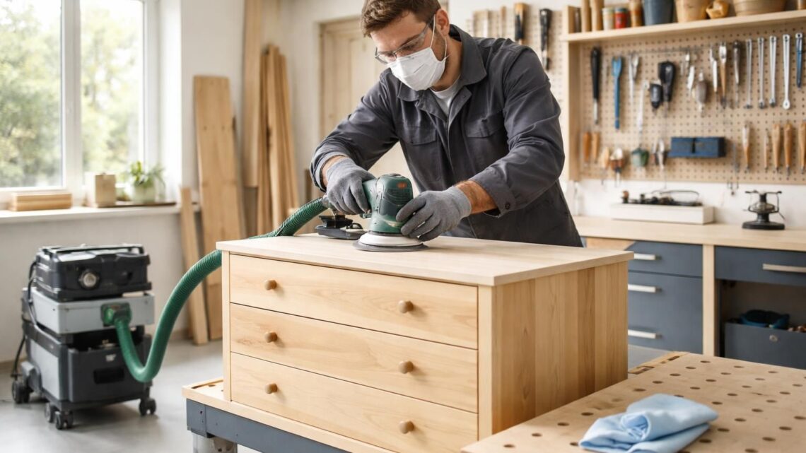 Poncer un meuble sans poussière : les techniques et outils pour un chantier net
