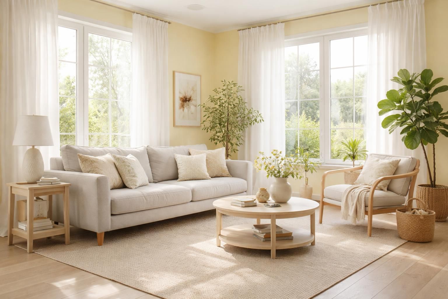 découvrez comment intégrer le jaune clair dans votre salon pour une ambiance lumineuse et chaleureuse, tout en évitant la saturation grâce à des conseils d'aménagement et de décoration.