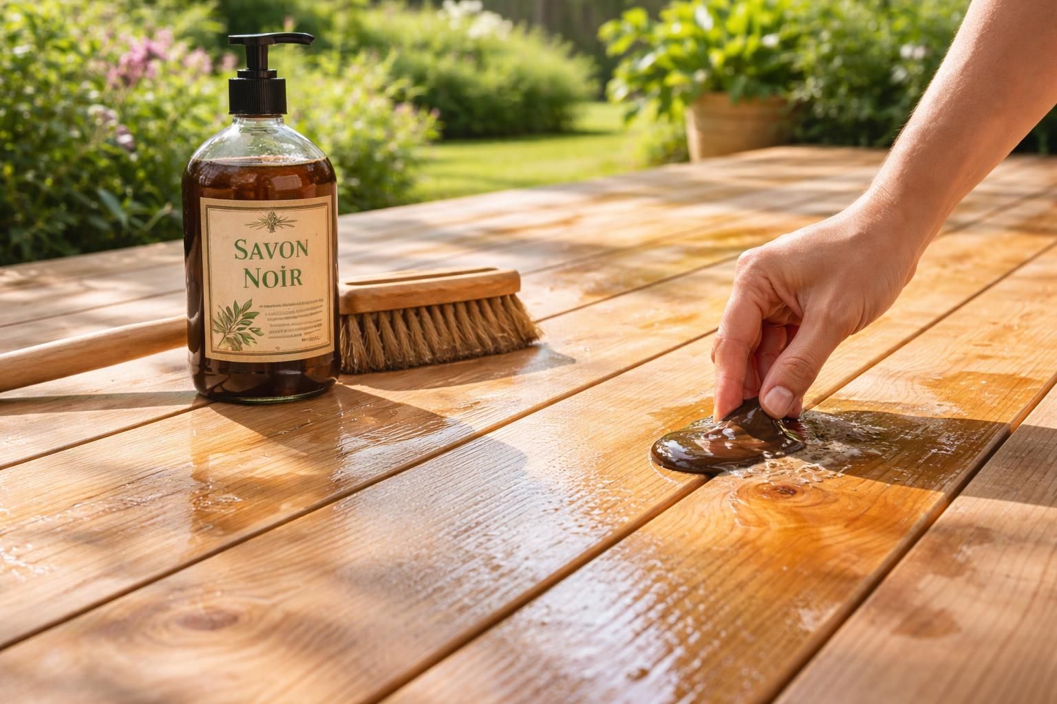 découvrez le savon noir pour terrasse en bois, la solution naturelle et efficace pour un nettoyage professionnel qui préserve et sublime votre extérieur.