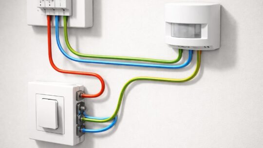 Schéma électrique : brancher un détecteur de mouvement avec interrupteur