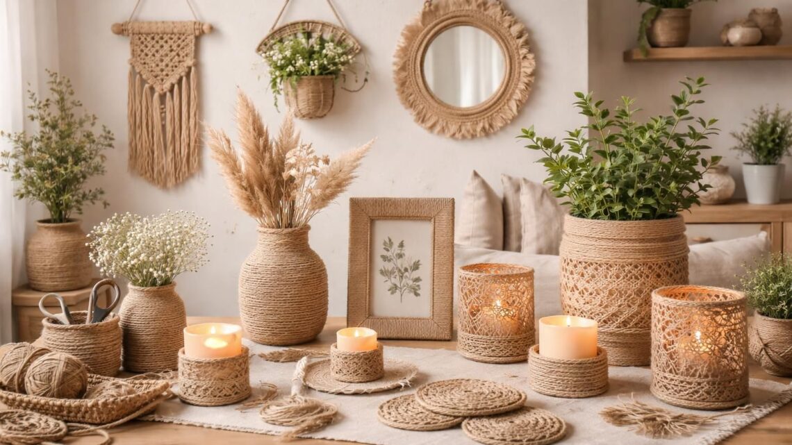 Tuto déco ficelle : 10 projets créatifs et naturels pour toute la maison