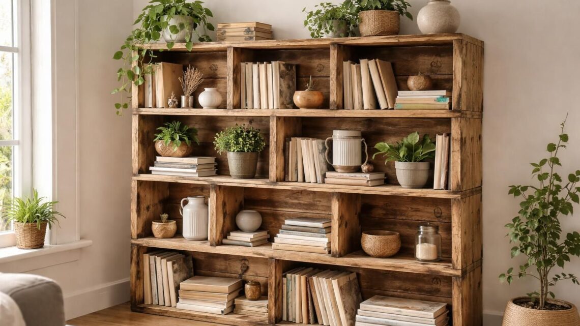 Tuto étagère en caisse de vin : recyclez vos vieux bois en rangements déco