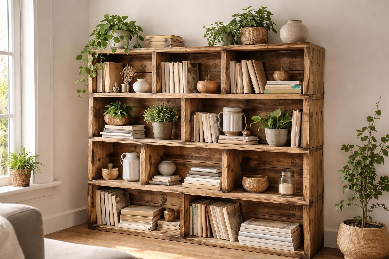 apprenez à fabriquer une étagère originale en recyclant vos caisses de vin et vieux bois pour créer des rangements déco uniques et éco-responsables.