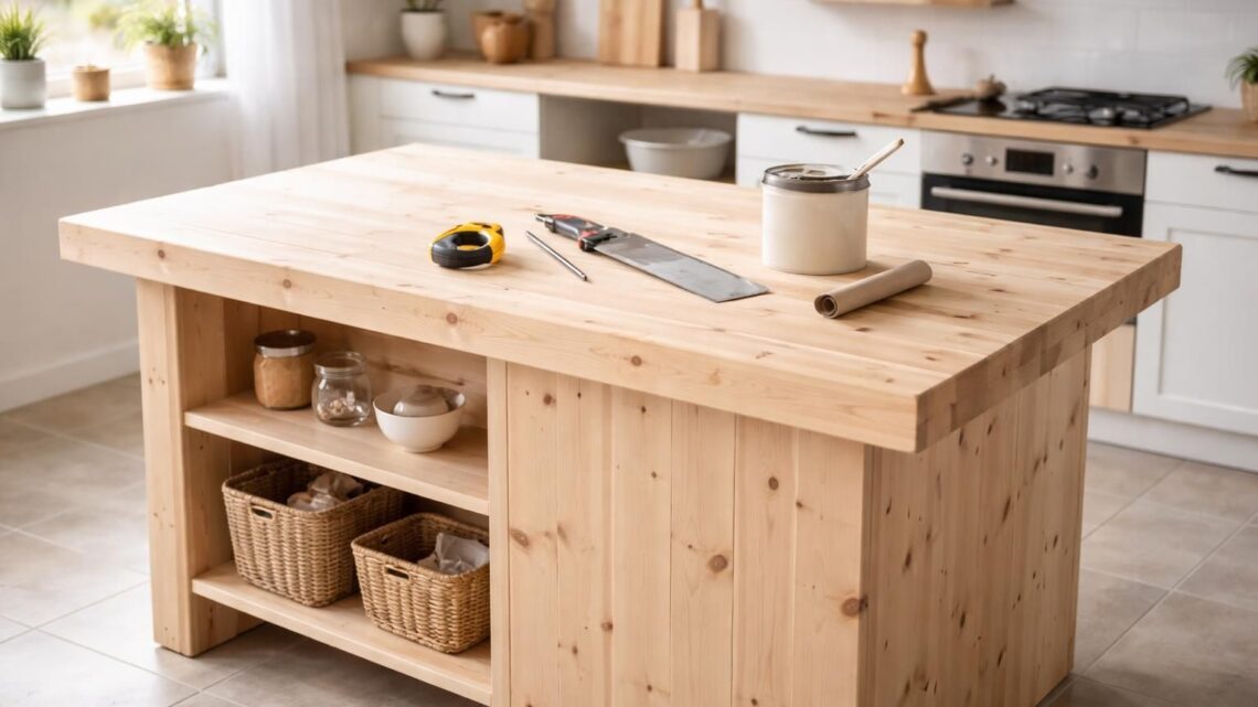 Tuto îlot central pas cher : fabriquez votre propre comptoir de cuisine DIY