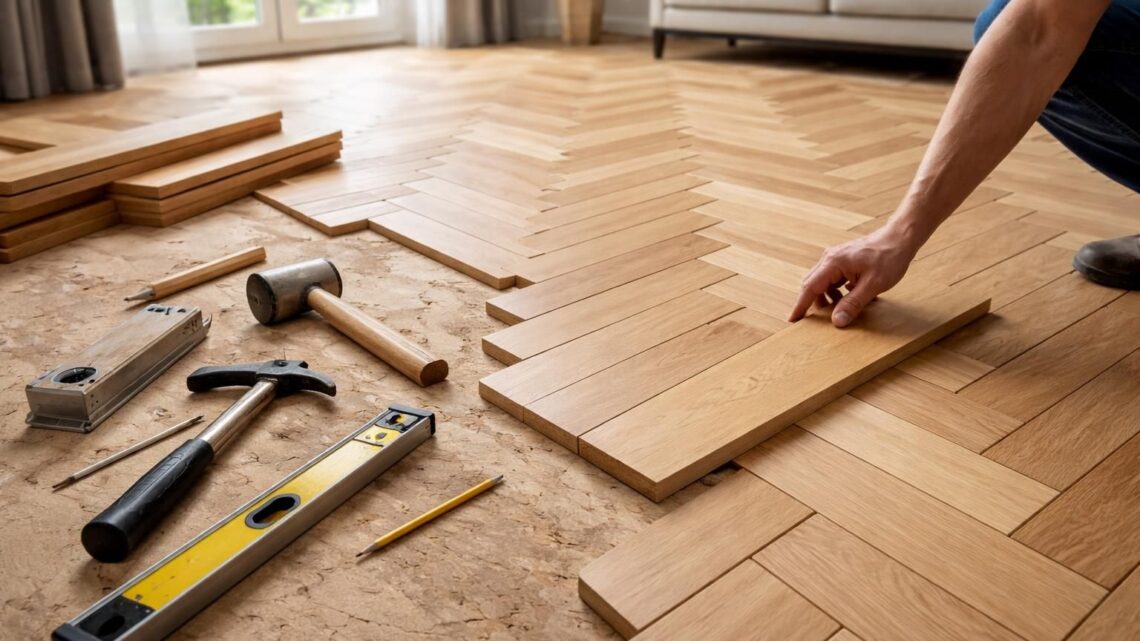 Tutoriel pour la pose d&rsquo;un parquet en V (point de Hongrie) chez soi