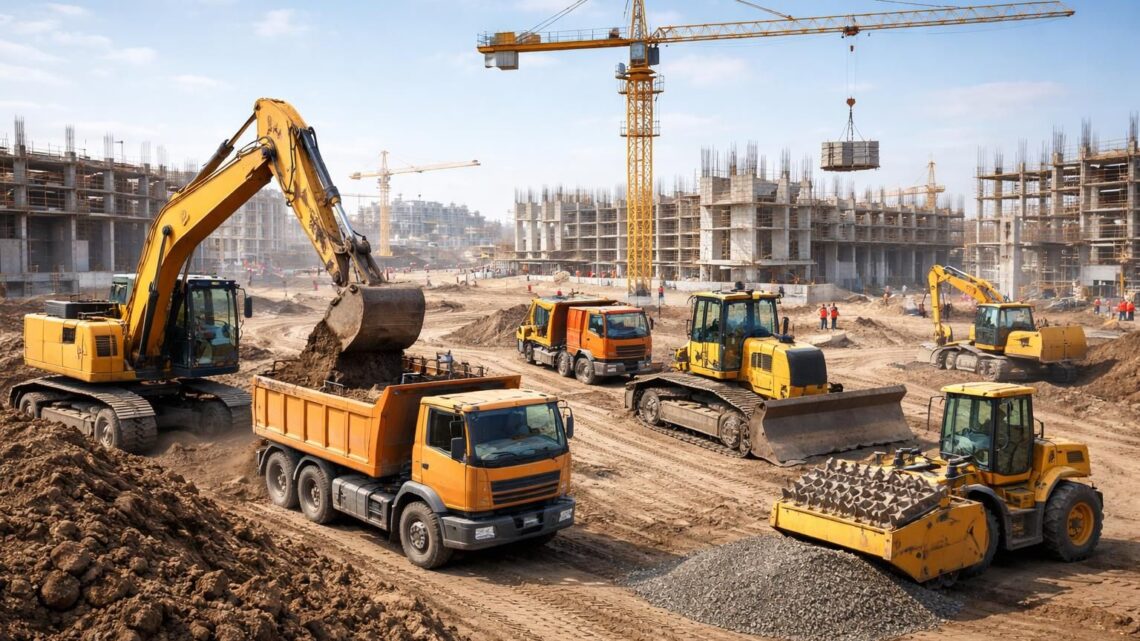 Les différents engins de chantier et leur rôle sur une construction