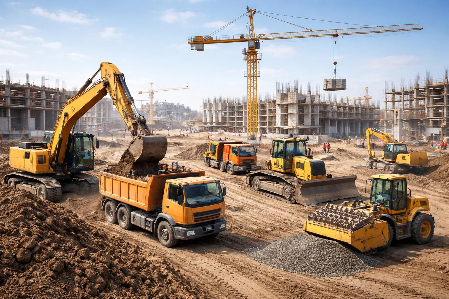découvrez les différents engins de chantier utilisés sur les chantiers de construction et leur rôle essentiel dans chaque étape du projet.