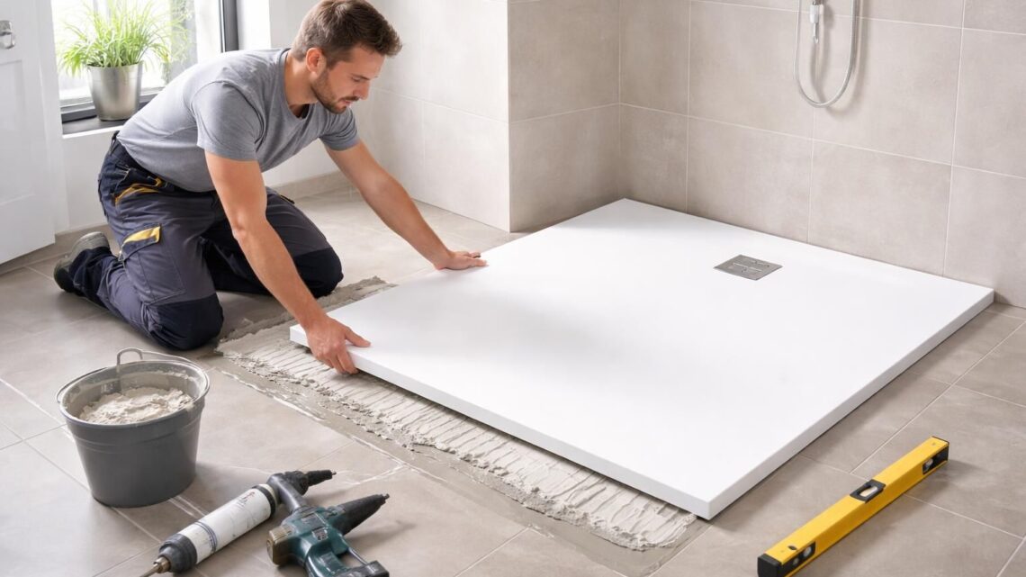 Poser un receveur de douche extra plat sur carrelage sans tout casser