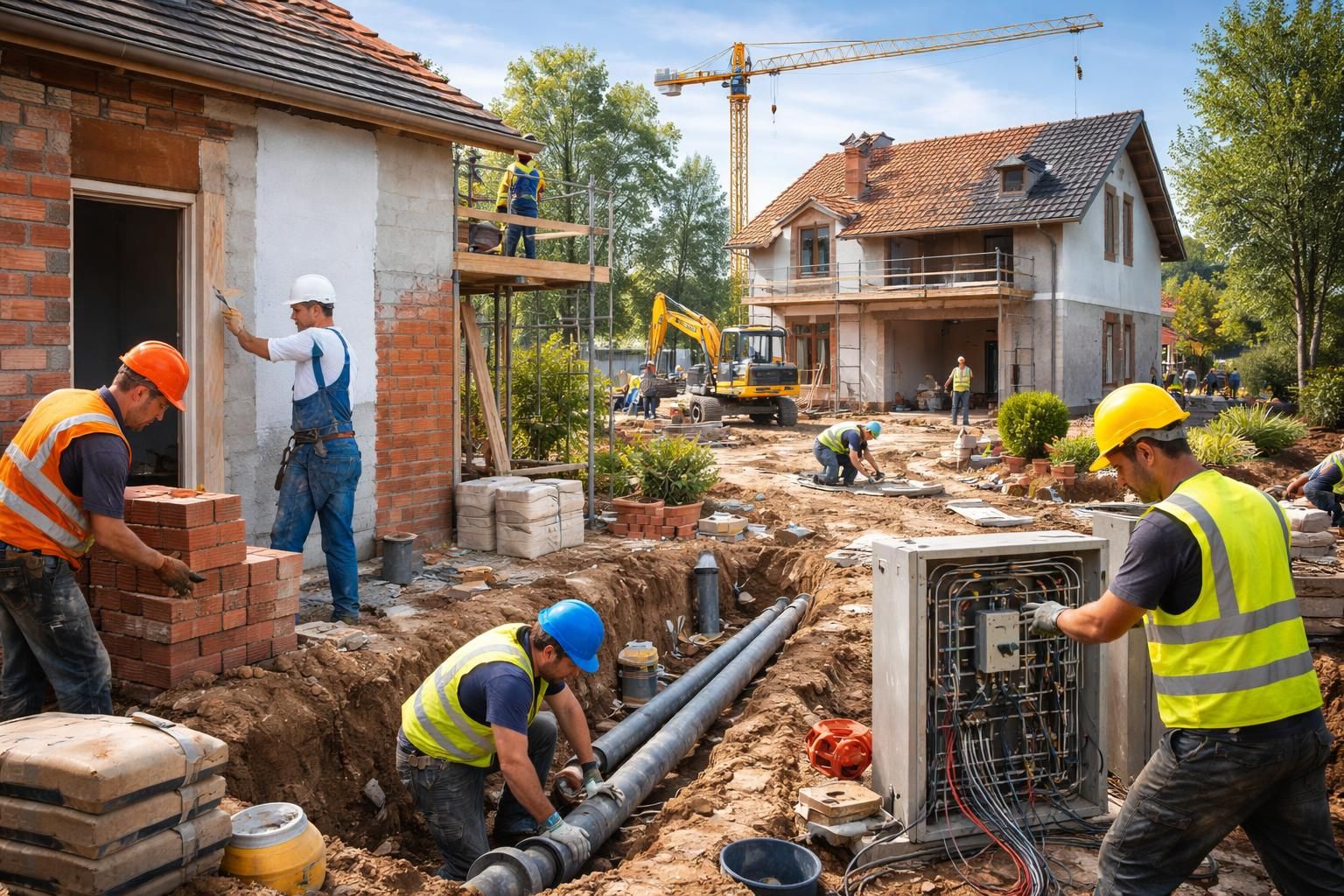 découvrez la liste complète des travaux immobiliers incluant toutes les interventions courantes et spécifiques pour vos projets de construction, rénovation et entretien.