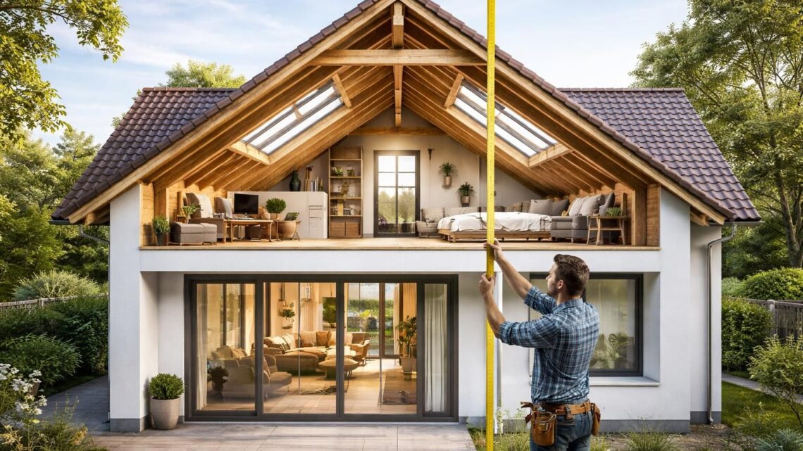 Calculer la hauteur d&rsquo;une maison avec des combles aménageables