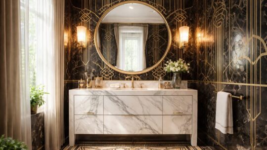 Inspiration salle de bain art déco sur pinterest