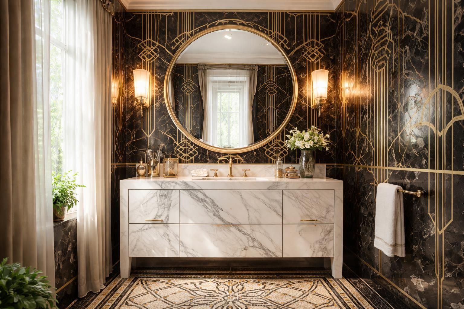 découvrez une sélection inspirante de salles de bain art déco sur pinterest, alliant élégance, style vintage et confort moderne pour votre intérieur.