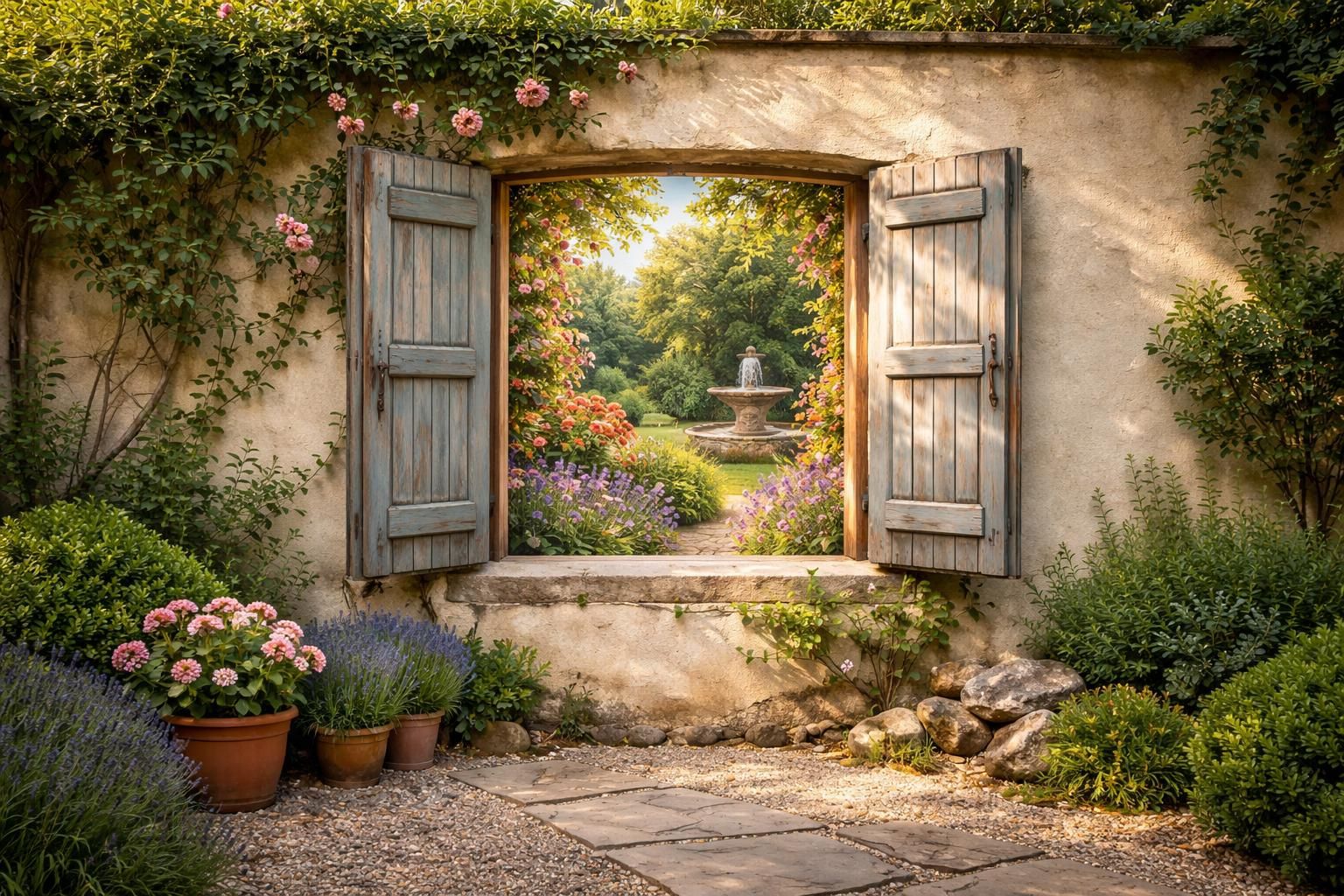 découvrez comment un trompe-l'œil pour mur extérieur peut transformer votre jardin en un espace unique et plein de charme. apportez une touche d'originalité et d'art à votre extérieur.