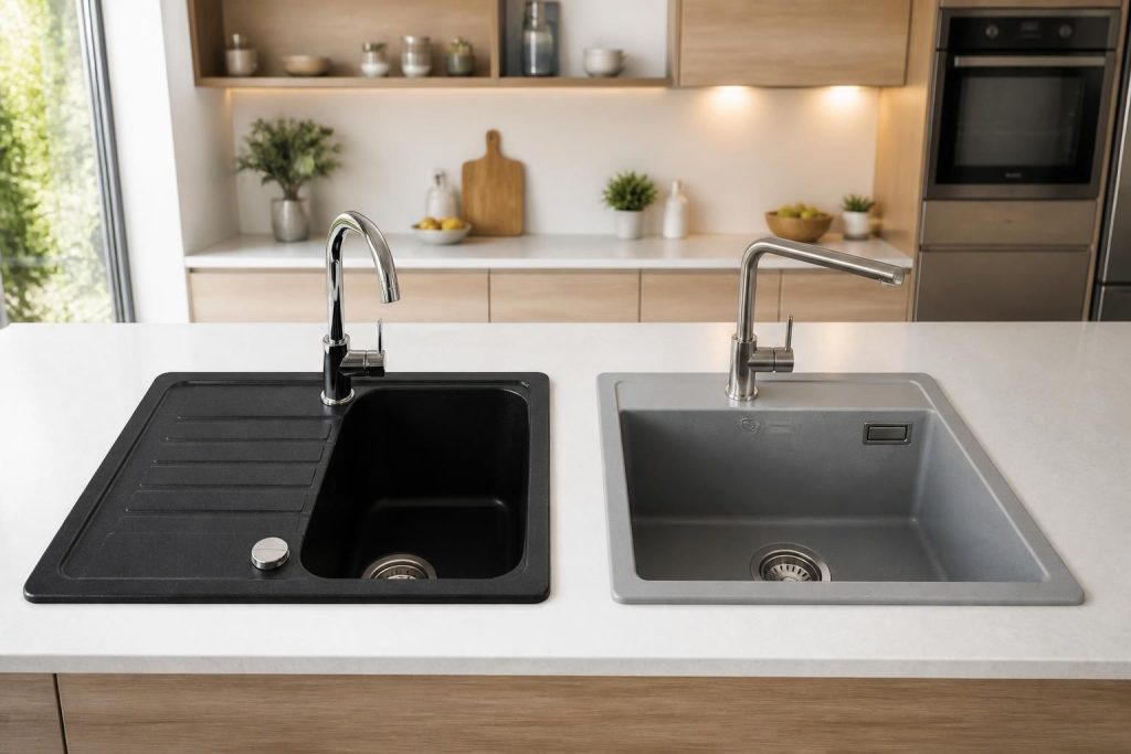 découvrez les meilleures options d'éviers en granit ou en résine, sélectionnées selon des avis fiables pour vous aider à choisir le modèle idéal pour votre cuisine.