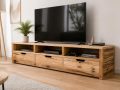 Meuble TV en palette : idées de rangements et câbles cachés