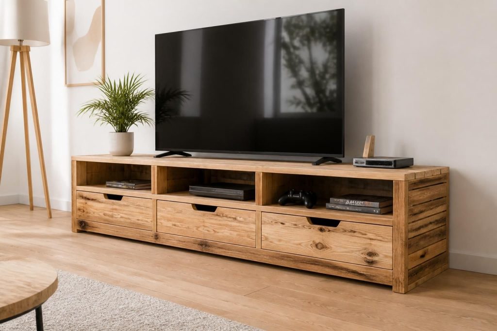 découvrez nos idées de meubles tv en palette pour allier rangement pratique et esthétique, avec des astuces pour dissimuler les câbles facilement.
