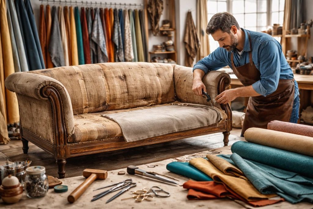 découvrez le coût et la faisabilité pour retapisser un canapé. guide complet pour rénover votre mobilier et lui donner une seconde vie.